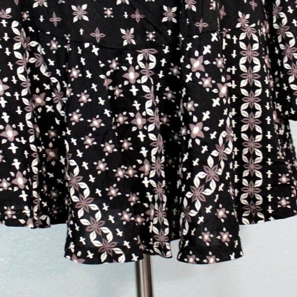 Style & Co Boho Flower Print Blouse Size OX - Picture 5 of 11